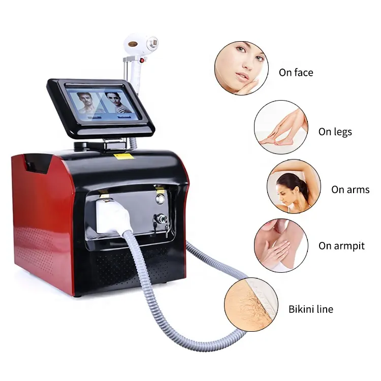 Portable Skin Rejuvenation Painless Ice Full Body 808 Diode Laser Hair Removal Machine