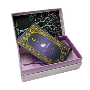 Luxuoso Custom Gold Foil Design Tarot Cards Leituras pessoais para Buscadores espirituais Material de papel com embalagem personalizada - Product Image 2