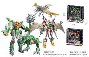 Robot de transformación de dinosaurio Tyrannosaurus <span class=keywords><strong>Pterosaur</strong></span> se transforma en Mecha Warrior - Product Image 2
