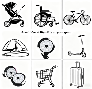 ไฟ LED สำหรับรถเข็นเด็ก (แพ็ค 3 ชิ้น) พร้อมตะขอ/คลิปหนีบสำหรับรถเข็นเด็ก – ใช้แบตเตอรี่, 5 โหมด, อุปกรณ์เสริมสำหรับรถเข็นเด็กสำหรับใช้กลางคืน - Product Image 4