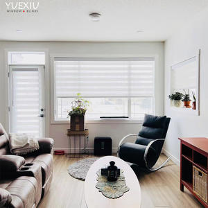 Stores zébrés sans fil personnalisés pour salon, décoration professionnelle, <span class=keywords><strong>poignée</strong></span> manuelle, volet <span class=keywords><strong>roulant</strong></span> - Product Image 1