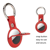 Étui de protection pour AirTag en similicuir, porte-clés pour animaux de compagnie (chats, chiens), anti-perte, mini-dispositif de suivi, étui pour balise de localisation