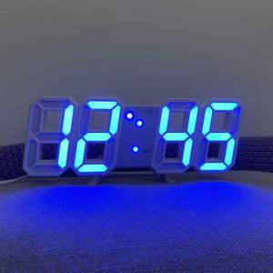 Factory direct sales, customizable 3D digital alarm <b>clocks</b>, <b>LED</b> lights, simple and creative multi-functional electronic <b>clocks</b>. - Product Image 1