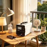 Mini centrale solaire portable économique avec batterie LiFePO4 pour la maison, le camping et le stockage d'énergie