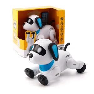 Детская танцевальная электронная собака с дистанционным управлением для мальчиков, Роботизированная трюковая собака, программируемая радиоуправляемая игрушка-робот