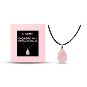 Exquisite Powder Crystal Necklace Light Luxury Niche Ins Simple Style Everyday Clavicle <b>Chain</b> Gentle Temperament - Product Image 3