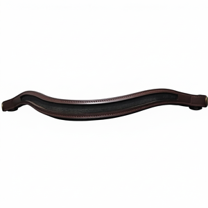 FAB International Premium Frontlet de Cheval en Cuir Rembourré, Conception Anatomique pour Bridon Anglais, Confortable et Durable pour l'Entraînement et les Concours - Product Image 1