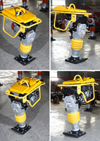 Compacteur vibrant HCD125 de haute qualité 5,5 CV à essence, diesel ou électrique, pour la construction de routes et le compactage du sol, force d'impact 15KN