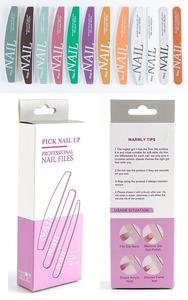 12Pcs Edge Nail Pick <b>File</b> Set Coarse Fine Manicure Nail <b>Files</b> Kit with Display <b>Box</b> for Salon Nail Art - Product Image 6