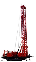 Plateforme de forage de puits d'eau montée sur chenilles SPL800 avec table rotative et mât hydraulique pliable pour formations rocheuses molles