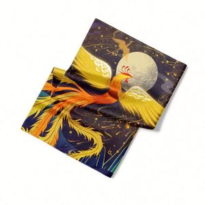 Écharpes en soie pour femmes, foulard en soie douce, écharpe en soie personnalisée sur mesure, bords roulés à la main, parfaites pour les accessoires de mariée - Product Image 5