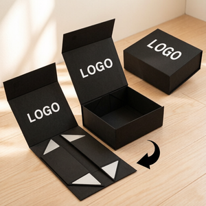 <span class=keywords><strong>Caja</strong></span> Plegable Cuadrada Magnética <span class=keywords><strong>de</strong></span> Papel con Logotipo Grande <span class=keywords><strong>de</strong></span> Diseño Personalizado, Materiales Reciclados, Embalaje <span class=keywords><strong>de</strong></span> Cartón Rígido <span class=keywords><strong>de</strong></span> Lujo con Acabado Brillante UV - Product Image 1
