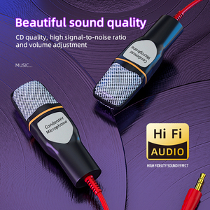 <strong>Microphone</strong> With Tripod Professional 3.5mm Condenser <strong>Computer</strong> <strong>Microphone</strong> for Laptop Recording Studio Singing Gaming - Product Image 3