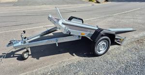 <span class=keywords><strong>Remorque</strong></span> <span class=keywords><strong>de</strong></span> moto universelle 3 personnalisée avec rail <span class=keywords><strong>de</strong></span> 2m, lit inclinable, treuil et freins électriques - Product Image 4