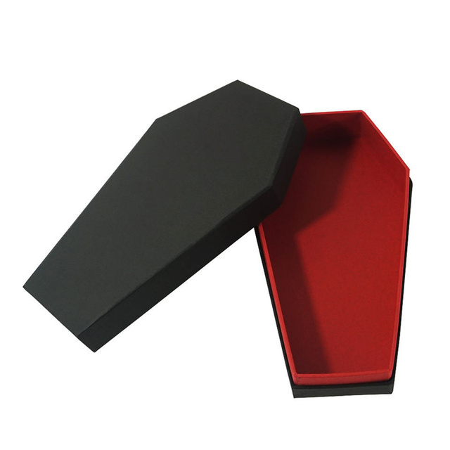 Gothic Halloween Coffin Shaped Packaging Fashion Jewelry Box Necklace Gift Box