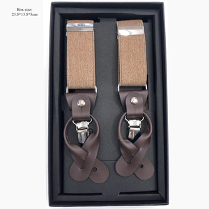 <span class=keywords><strong>Tirantes</strong></span> de Cuero Personalizados de Marca de Calidad Dynastyle para Hombre <span class=keywords><strong>con</strong></span> Cinturón Ajustable de Metal - Product Image 6