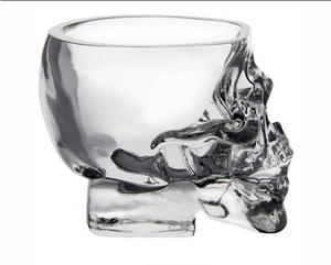 Vaso de chupito con cabeza de Calavera, taza de cerveza, vaso de vino, vaso de cristal, whisky, <span class=keywords><strong>vodka</strong></span>, taza de café, 25ml ~ 150ml, botella de regalo, vaso de chupito - Product Image 3