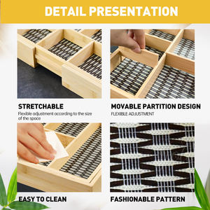 Grand tiroir de rangement extensible en bambou et rotin, écologique et multifonctionnel, pour couverts et ustensiles de cuisine, personnalisable - Product Image 5