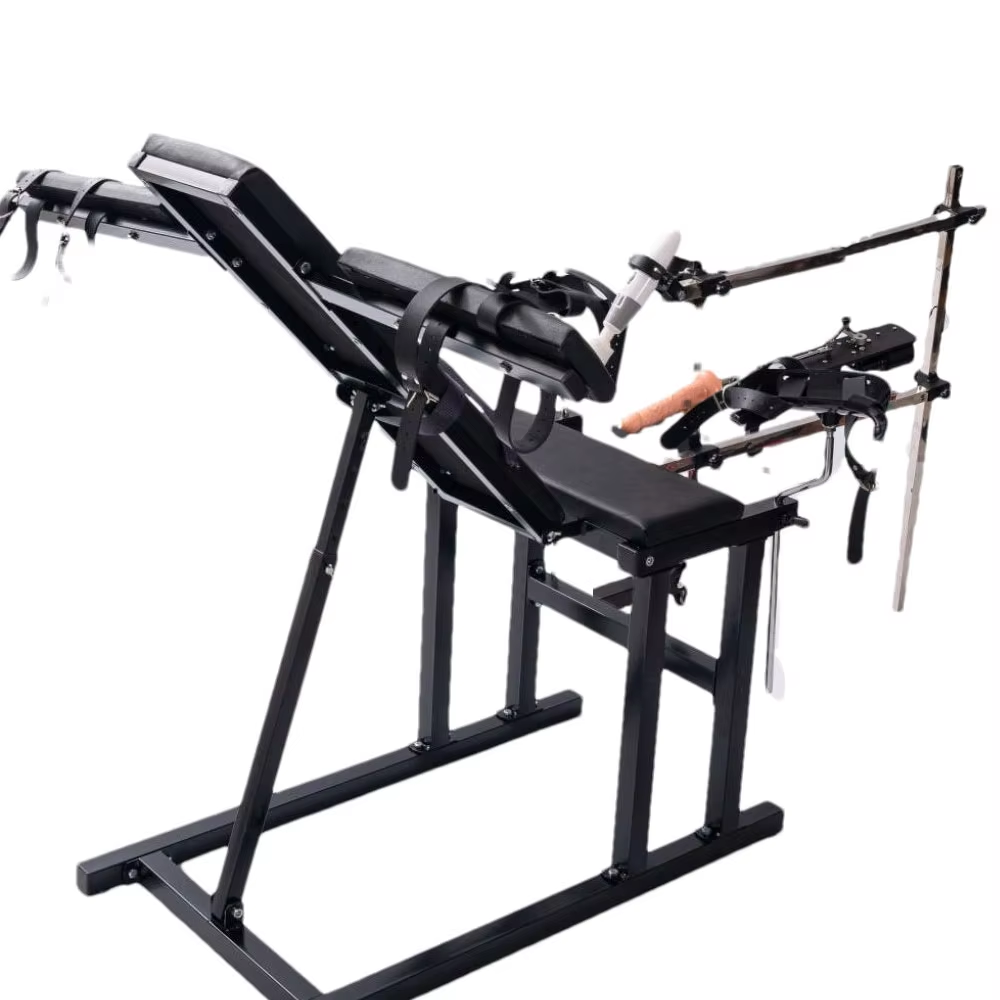 Negro-Silla + control remoto inalámbrico máquina sexual + AV Stick