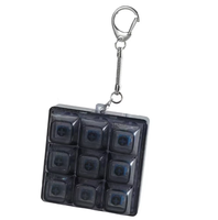 Ensemble de porte-clés lumineux créatifs à 9 touches, personnalisables UV, pour jouets à déballer, en plastique, réutilisables, légers, gadget anti-stress