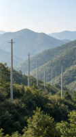 Poteau électrique robuste en PRV non conducteur de 9m, 12m, 15m en fibre de verre pour la transmission et la distribution d'énergie