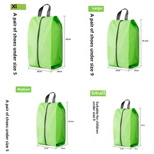 Praktische Schuh aufbewahrung tasche für den Heimgebrauch Wasserdichter, staub dichter Reiß verschluss aus Polyester mit Werbung Logo Gedruckte Geschenkt üte - Product Image 6