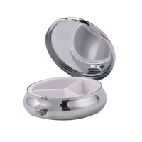 Boîte à pilules portable vierge pour sublimation, mini-conteneur, boîte à bonbons, petite boîte de rangement hebdomadaire pour pilules de voyage
