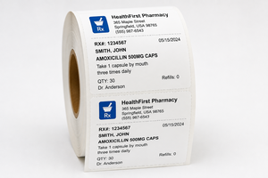 Etiquetas Térmicas para Farmacias, Etiquetas de Prescripción Impresas Personalizadas, Pegatinas Térmicas para Frascos de Medicamentos - Product Image 5