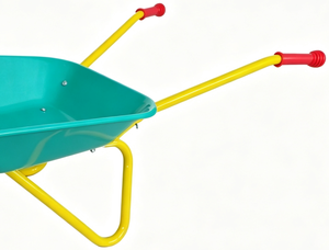 Kids Metal Wheelbarrow Toy Cart Outdoor Garden <b>Trolley</b> Solid Wheel Children Push Cart OEM Custom - Product Image 4