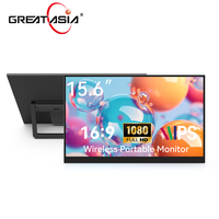Monitor Portátil Universal de 15.6 Pulgadas Full HD 1080P IPS LED con Retroiluminación, Altavoz Integrado, Tipo C para Laptop/Teléfono/PS4/PS5