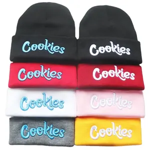 2024 new zjm mgirlshe customized logo wholesale kinnted backwoods beanies hats for men women cookie beanies adult