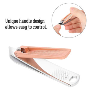 Coupe-ongles en acier au carbone avec lime, coupe-ongles coloré, outil de manucure personnalisé pour la coupe des ongles - Product Image 3