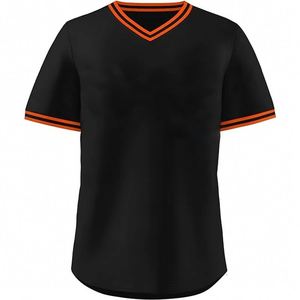 เสื้อเบสบอลคอกว้างแบบเรียบ คุณภาพสูง สำหรับงานซับลิเมชั่น แห้งเร็ว - Product Image 3