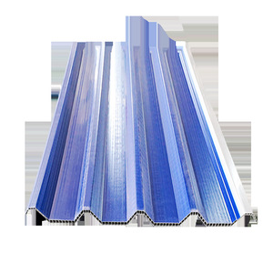 Customized Hollow Plastic Roofing Tiles 10mm Corrugated PVC Blue And White For Factory Buildings Livestock Sheds - Product Image 5