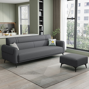 Sofá Plegable Multifuncional de Tres Plazas Tapizado en Cuero Sintético Estilo Escandinavo Moderno para Sala de Estar, Cocina, Taller, Parque - Product Image 5