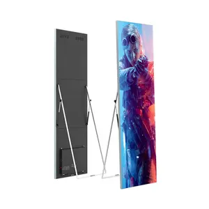 Digital Display Standee Totem Advertising Screen Full Color Video Panel Floor Stand Led Poster With Front Maintenance
