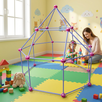 Jouet éducatif STEM surdimensionné, blocs de construction, 20 pièces, plastique ABS, ensemble de construction de forteresses DIY pour la construction de bâtiments modernes