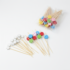 Party-Dekorative Bambus-Essensstäbchen Holz-Cocktailspieße für Geburtstag Hochzeit Bar-Zubehör - Product Image 1