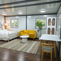 Maison mobile 2 chambres, maison préfabriquée portable, maison conteneur mini extensible 20 pieds 40 pieds, fabrication sur mesure