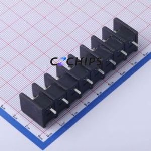 DBT30S-9.5-8P-BK-P Barrier Terminal Block Through hole Component (THT),P=9.5mm Connector Two Sides 9.5mm 1x8P Straight Pin - Product Image 2