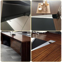 Bureau de direction moderne en bois massif de luxe, personnalisable, design 2026, table de direction sur mesure