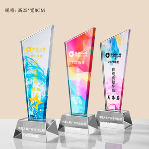 Trophées en cristal K9 uniques OEM ODM, sublimation, grand trophée en cristal <span class=keywords><strong>YouTube</strong></span>, prix de l'excellence - Product Image 6