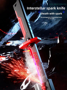 Sabre laser Firestone Smoke Toy Sword Spark Wanderer Cyberpunk Warrior Blade Toy Boys Advanced Laser Sword Light-Up Technology - Product Image 6