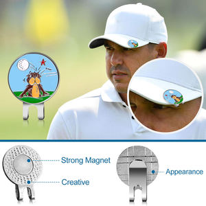 Clip de chapeau de golf personnalisé avec logo sur mesure et marqueur de balle magnétique en alliage de zinc, marqueurs de balle OEM - Product Image 4