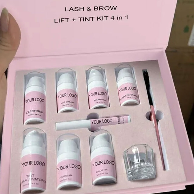 Professional Private Label Keratin Lash Lift Solution Lash Brow Lift and Tint Kit Eyelashes Curler Perm Eyebrow Lamination Kit