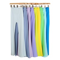 Pantalon de yoga évasé taille haute pour femme en polyester/nylon, séchage rapide, anti-transpiration, taille élastique, logo personnalisé OEM/ODM, MOQ 1 pièce