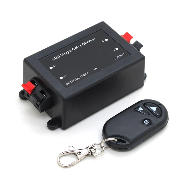 3 Key RF Remote Control 12V 24V 8A DC Led Wireless Dimmer Led Switch Controller for Single Color Light Strip
