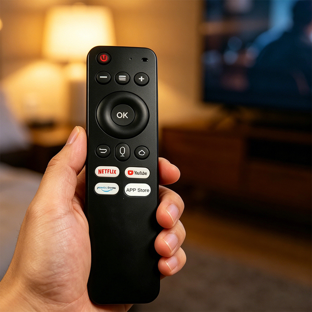 Universal Remote Control Voice Learning Code Smart TV Remote with Voice Control for Android TV Box Home Use