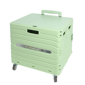 Vente chaude <span class=keywords><strong>Panier</strong></span> pliable robuste avec poignée 360 Caisse roulante à quatre roues Utilitaire enseignant avec siège - Product Image 3