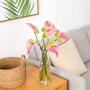 Venta al por Mayor de Fábrica, Flores Artificiales de Anturio con Tacto Real para Decoración del Hogar, Bodas, Fiestas, Acción de Gracias y Navidad - Product Image 5